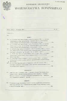 Dziennik Urzędowy Województwa Konińskiego. 1994, nr 25 (2 listopada)
