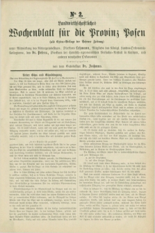 Landwirthschaftliches Wochenblatt für die Provinz Posen : (als Extra-Beilage der Posener Zeitung). [1862], No. 2 ([11 Oktober])