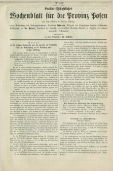 Landwirthschaftliches Wochenblatt für die Provinz Posen : (als Extra-Beilage der Posener Zeitung). [1863], No. 33 ([29 August])