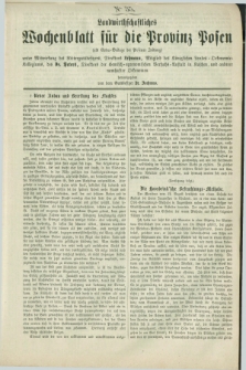 Landwirthschaftliches Wochenblatt für die Provinz Posen : (als Extra-Beilage der Posener Zeitung). [1863], No. 35 ([12 September])