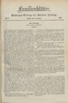 Familienblätter : Sonntags-Beilage der Posener Zeitung. 1876, Nr. 5 (30 Januar)