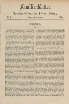 Familienblätter : Sonntags-Beilage der Posener Zeitung. 1878, Nr. 9 (24 Februar)