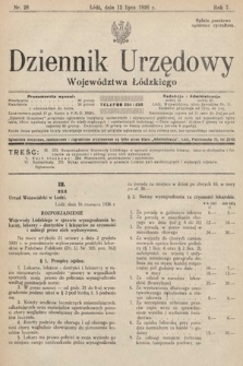 Dziennik Urzędowy Województwa Łódzkiego. 1926, nr 28