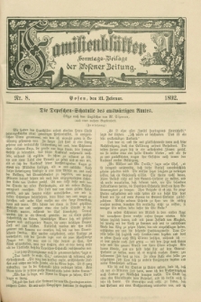 Familienblätter : Sonntags-Beilage der Posener Zeitung. 1892, Nr. 8 (21 Februar)