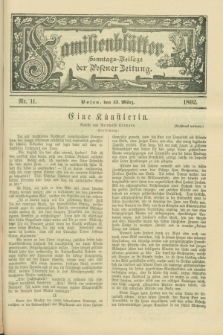 Familienblätter : Sonntags-Beilage der Posener Zeitung. 1892, Nr. 11 (13 März)