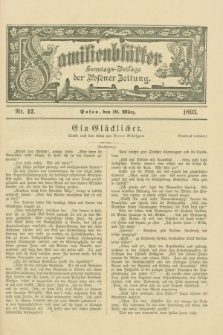 Familienblätter : Sonntags-Beilage der Posener Zeitung. 1893, Nr. 12 (19 März)