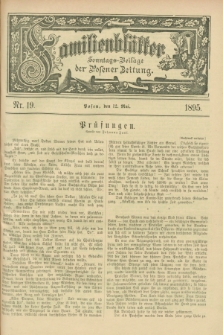 Familienblätter : Sonntags-Beilage der Posener Zeitung. 1895, Nr. 19 (12 Mai)