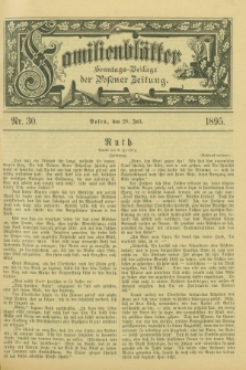 Familienblätter : Sonntags-Beilage der Posener Zeitung. 1895, Nr. 30 (28 Juli)
