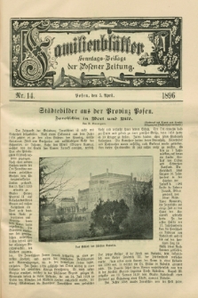 Familienblätter : Sonntags-Beilage der Posener Zeitung. 1896, Nr. 14 (5 April)