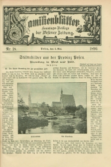 Familienblätter : Sonntags-Beilage der Posener Zeitung. 1896, Nr. 18 (3 Mai)