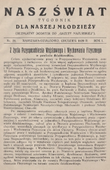 Nasz Świat : tygodnik dla naszej młodzieży : bezpłatny dodatek do „Gazety Mazurskiej”. 1929, nr 28