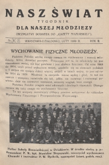 Nasz Świat : tygodnik dla naszej młodzieży : bezpłatny dodatek do „Gazety Mazurskiej”. 1930, nr 8