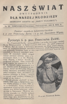Nasz Świat : dwutygodnik dla naszej młodzieży : bezpłatny dodatek do „Gazety Mazurskiej”. 1932, nr 26