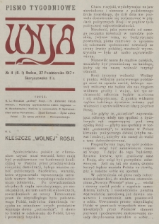 Unja : pismo tygodniowe. 1917, nr 11