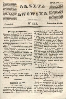 Gazeta Lwowska. 1846, nr 141