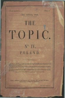 The Topic. 1846, No. 4 (25 april)