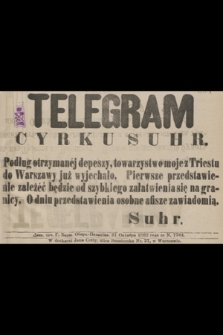 Telagram Cyrku Suhr