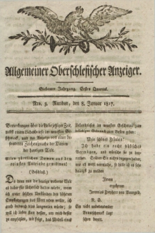 Allgemeiner Oberschlesischer Anzeiger. Jg.7, Quartal 1, Nro. 3 (8 Januar 1817)