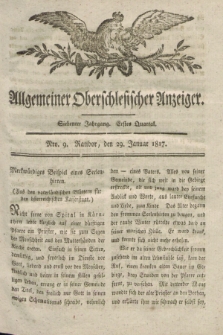Allgemeiner Oberschlesischer Anzeiger. Jg.7, Quartal 1, Nro. 9 (29 Januar 1817)