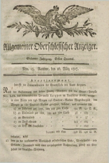 Allgemeiner Oberschlesischer Anzeiger. Jg.7, Quartal 1, Nro. 25 (26 März 1817)