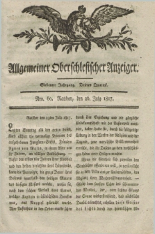 Allgemeiner Oberschlesischer Anzeiger. Jg.7, Quartal 3, Nro. 60 (26 July 1817)