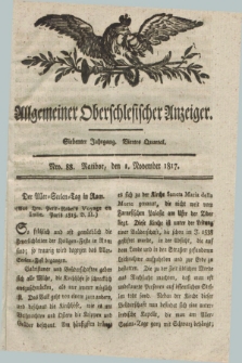 Allgemeiner Oberschlesischer Anzeiger. Jg.7, Quartal 4, Nro. 88 (1 November 1817)