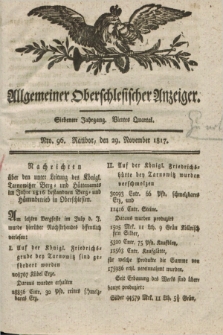 Allgemeiner Oberschlesischer Anzeiger. Jg.7, Quartal 4, Nro. 96 (29 November 1817)