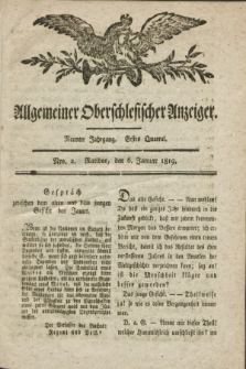 Allgemeiner Oberschlesischer Anzeiger. Jg.9, Quartal 1, Nro. 2 (6 Januar 1819)