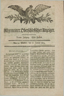 Allgemeiner Oberschlesischer Anzeiger. Jg.9, Quartal 1, Nro. 9 (30 Januar 1819)