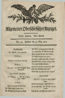 Allgemeiner Oberschlesischer Anzeiger. Jg.9, Quartal 1, Nro. 24 (24 März 1819)
