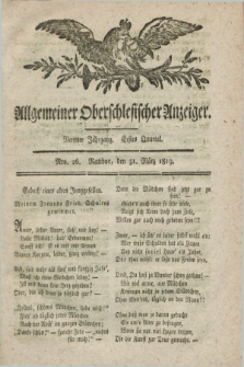 Allgemeiner Oberschlesischer Anzeiger. Jg.9, Quartal 1, Nro. 26 (31 März 1819)