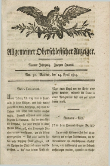 Allgemeiner Oberschlesischer Anzeiger. Jg.9, Quartal 2, Nro. 30 (14 April 1819)