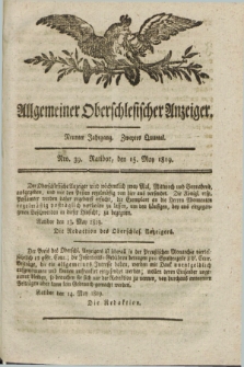 Allgemeiner Oberschlesischer Anzeiger. Jg.9, Quartal 2, Nro. 39 (15 May 1819)