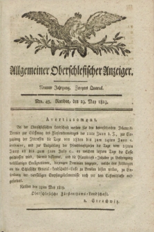 Allgemeiner Oberschlesischer Anzeiger. Jg.9, Quartal 2, Nro. 43 (29 May 1819)