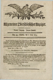 Allgemeiner Oberschlesischer Anzeiger. Jg.9, Quartal 2, Nro. 44 (2 Juny 1819)
