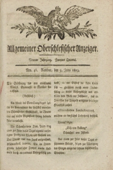 Allgemeiner Oberschlesischer Anzeiger. Jg.9, Quartal 2, Nro. 46 (9 Juny 1819) + dod.