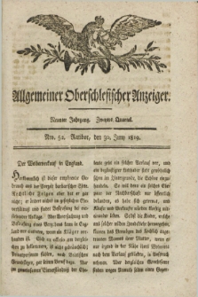 Allgemeiner Oberschlesischer Anzeiger. Jg.9, Quartal 2, Nro. 52 (30 Juny 1819)