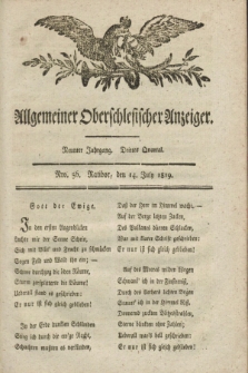 Allgemeiner Oberschlesischer Anzeiger. Jg.9, Quartal 3, Nro. 56 (14 July 1819)