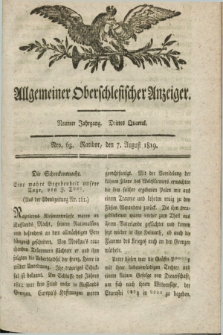 Allgemeiner Oberschlesischer Anzeiger. Jg.9, Quartal 3, Nro. 63 (7 August 1819)