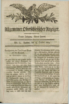 Allgemeiner Oberschlesischer Anzeiger. Jg.9, Quartal 4, Nro. 85 (23 October 1819)