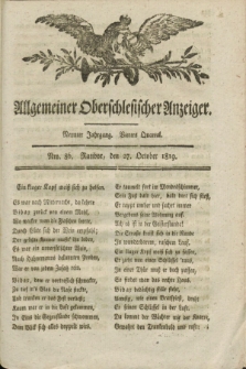 Allgemeiner Oberschlesischer Anzeiger. Jg.9, Quartal 4, Nro. 86 (27 October 1819)
