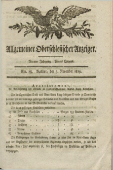 Allgemeiner Oberschlesischer Anzeiger. Jg.9, Quartal 4, Nro. 88 (3 November 1819)