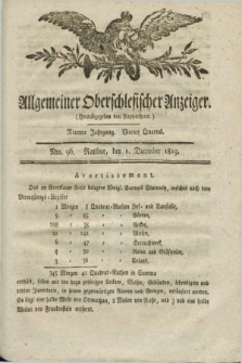 Allgemeiner Oberschlesischer Anzeiger. Jg.9, Quartal 4, Nro. 96 (1 December 1819)
