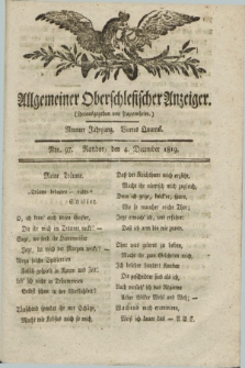 Allgemeiner Oberschlesischer Anzeiger. Jg.9, Quartal 4, Nro. 97 (4 December 1819)