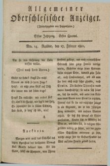 Allgemeiner Oberschlesischer Anzeiger. Jg.11, Quartal 1, Nro. 14 (17 Februar 1821)