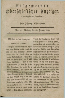 Allgemeiner Oberschlesischer Anzeiger. Jg.11, Quartal 1, Nro. 17 (28 Februar 1821)
