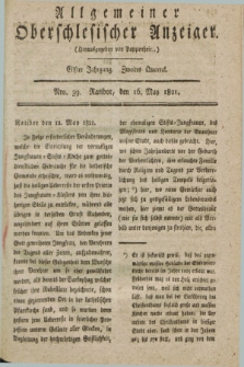 Allgemeiner Oberschlesischer Anzeiger. Jg.11, Quartal 2, Nro. 39 (16 May 1821)