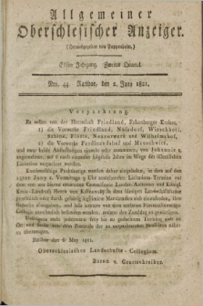 Allgemeiner Oberschlesischer Anzeiger. Jg.11, Quartal 2, Nro. 44 (2 Juny 1821)