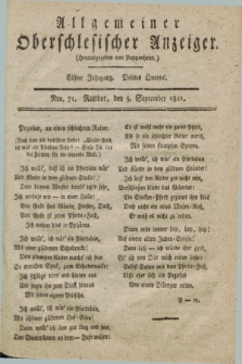 Allgemeiner Oberschlesischer Anzeiger. Jg.11, Quartal 3, Nro. 71 (5 September 1821)