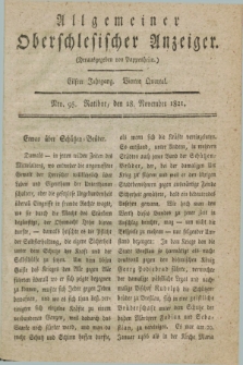 Allgemeiner Oberschlesischer Anzeiger. Jg.11, Quartal 4, Nro. 95 (28 November 1821)